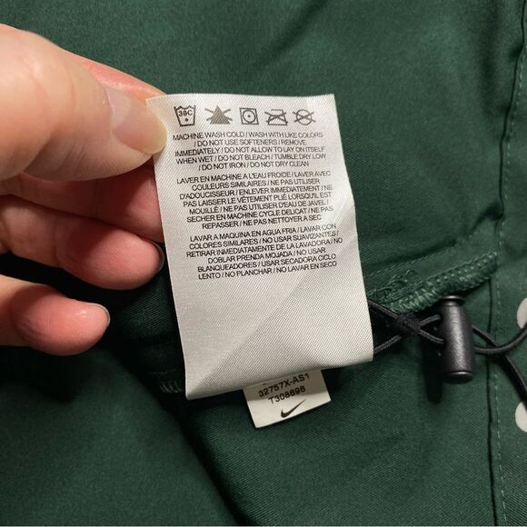 Nike Oakland A’s Green and Gold Windbreaker Jacket with High Collar - Picture 11 of 13